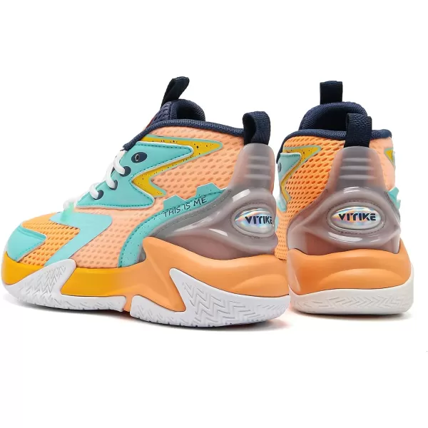 VITUOFLY Kids Basketball Shoes Boys Air Cushion Sneakers Girls Mid Top School Training Shoes Non-Slip Outdoor Sports Shoes Comfortable Boys Running Shoes Durable Little Kid/Big Kid