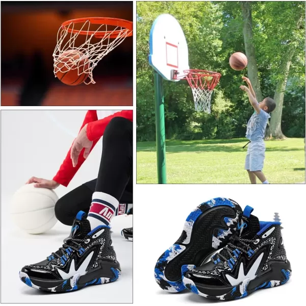 VITUOFLY Kids Basketball Shoes Boys Air Cushion Sneakers Girls Mid Top School Training Shoes Non-Slip Outdoor Sports Shoes Comfortable Boys Running Shoes Durable Little Kid/Big Kid