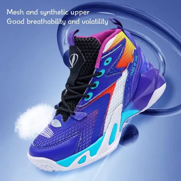 VITUOFLY Kids Basketball Shoes Boys Air Cushion Sneakers Girls Mid Top School Training Shoes Non-Slip Outdoor Sports Shoes Comfortable Boys Running Shoes Durable Little Kid/Big Kid