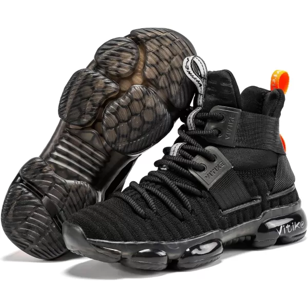 VITUOFLY Kids Basketball Shoes Boys Air Cushion Sneakers Girls Mid Top School Training Shoes Non-Slip Outdoor Sports Shoes Comfortable Boys Running Shoes Durable Little Kid/Big Kid