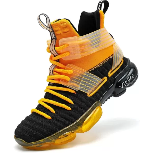 VITUOFLY Kids Basketball Shoes Boys Air Cushion Sneakers Girls Mid Top School Training Shoes Non-Slip Outdoor Sports Shoes Comfortable Boys Running Shoes Durable Little Kid/Big Kid