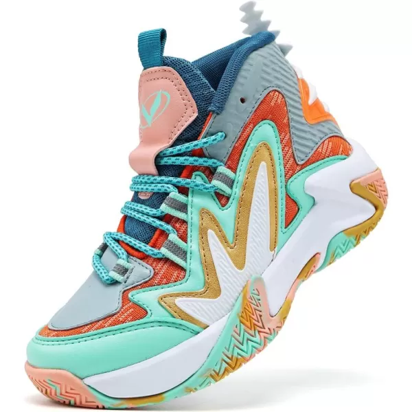 VITUOFLY Kids Basketball Shoes Boys Air Cushion Sneakers Girls Mid Top School Training Shoes Non-Slip Outdoor Sports Shoes Comfortable Boys Running Shoes Durable Little Kid/Big Kid