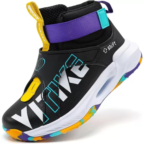 VITUOFLY Kids Basketball Shoes Boys Air Cushion Sneakers Girls Mid Top School Training Shoes Non-Slip Outdoor Sports Shoes Comfortable Boys Running Shoes Durable Little Kid/Big Kid