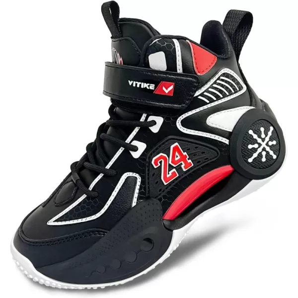 VITUOFLY Kids Basketball Shoes Boys Air Cushion Sneakers Girls Mid Top School Training Shoes Non-Slip Outdoor Sports Shoes Comfortable Boys Running Shoes Durable Little Kid/Big Kid