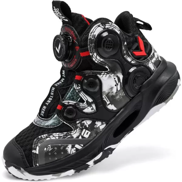 VITUOFLY Kids Basketball Shoes Boys Air Cushion Sneakers Girls Mid Top School Training Shoes Non-Slip Outdoor Sports Shoes Comfortable Boys Running Shoes Durable Little Kid/Big Kid