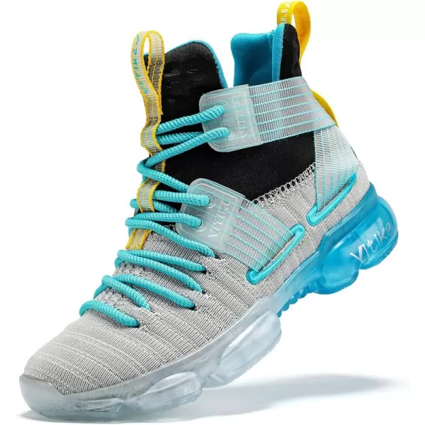 VITUOFLY Kids Basketball Shoes Boys Air Cushion Sneakers Girls Mid Top School Training Shoes Non-Slip Outdoor Sports Shoes Comfortable Boys Running Shoes Durable Little Kid/Big Kid