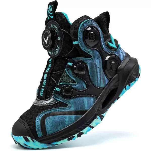 VITUOFLY Kids Basketball Shoes Boys Air Cushion Sneakers Girls Mid Top School Training Shoes Non-Slip Outdoor Sports Shoes Comfortable Boys Running Shoes Durable Little Kid/Big Kid