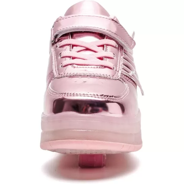 Nsasy Kids Roller Shoes Boy Girl Sneakers with Wheels Become Sport Sneaker with Led for Christmas Birthday Children Show Gift