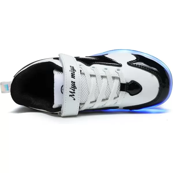 Nsasy Roller Shoes Girls Boys Wheel Shoes Kids Roller Skates Shoes LED Light Up Wheel Shoes for Kids for Children