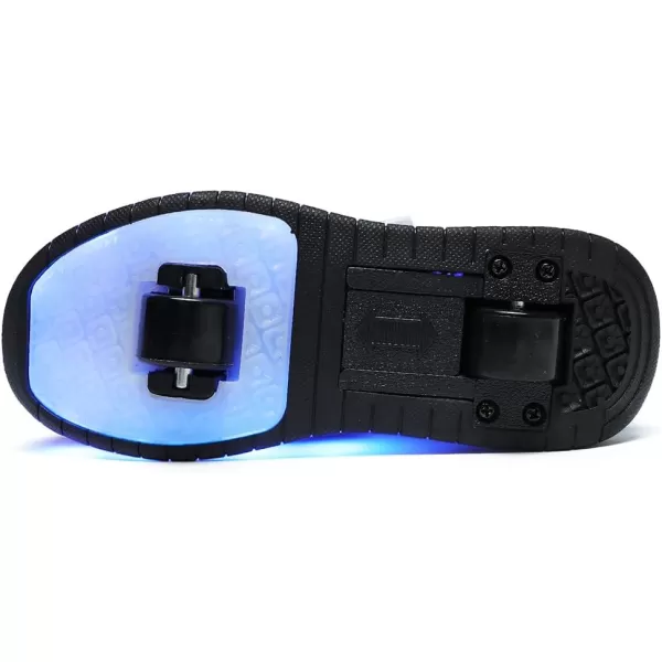 Nsasy Roller Shoes Girls Boys Wheel Shoes Kids Roller Skates Shoes LED Light Up Wheel Shoes for Kids for Children
