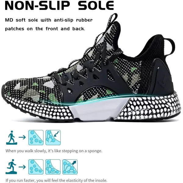 WETIKE Mesh Slip On Lightweight Running Sneakers