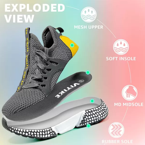 WETIKE Mesh Slip On Lightweight Running Sneakers