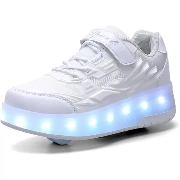Nsasy Roller Shoes Girls Boys Wheel Shoes Kids Roller Skates Shoes LED Light Up Wheel Shoes for Kids for Children