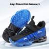 imageVITUOFLY Boys Sneakers Kids Running Shoes Girls Mesh Fitness Shoe Indoor Training Sneaker Lightweight Outdoor Sports Athletic Tennis Shoes for Little KidBig Kid8100blackBlue