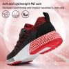 imageVITUOFLY Boys Sneakers Kids Running Shoes Girls Mesh Fitness Shoe Indoor Training Sneaker Lightweight Outdoor Sports Athletic Tennis Shoes for Little KidBig KidBlack Red8139