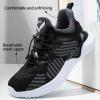 imageVITUOFLY Boys Sneakers Kids Running Shoes Girls Mesh Fitness Shoe Indoor Training Sneaker Lightweight Outdoor Sports Athletic Tennis Shoes for Little KidBig Kid8075blackGrey