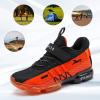 imageVITUOFLY Boys Sneakers Kids Running Shoes Girls Mesh Fitness Shoe Indoor Training Sneaker Lightweight Outdoor Sports Athletic Tennis Shoes for Little KidBig Kid8100black Orange