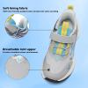 imageVITUOFLY Boys Sneakers Kids Running Shoes Girls Mesh Fitness Shoe Indoor Training Sneaker Lightweight Outdoor Sports Athletic Tennis Shoes for Little KidBig KidGreyBlue8222