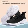 imageVITUOFLY Boys Sneakers Kids Running Shoes Girls Mesh Fitness Shoe Indoor Training Sneaker Lightweight Outdoor Sports Athletic Tennis Shoes for Little KidBig Kid8091black