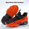 imageVITUOFLY Boys Sneakers Kids Running Shoes Girls Mesh Fitness Shoe Indoor Training Sneaker Lightweight Outdoor Sports Athletic Tennis Shoes for Little KidBig Kid8100black Orange