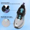 imageVITUOFLY Boys Sneakers Kids Running Shoes Girls Mesh Fitness Shoe Indoor Training Sneaker Lightweight Outdoor Sports Athletic Tennis Shoes for Little KidBig KidGreyBlackBlue8222