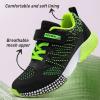 imageVITUOFLY Boys Sneakers Kids Running Shoes Girls Mesh Fitness Shoe Indoor Training Sneaker Lightweight Outdoor Sports Athletic Tennis Shoes for Little KidBig KidBlack Green8139