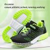 imageVITUOFLY Boys Sneakers Kids Running Shoes Girls Mesh Fitness Shoe Indoor Training Sneaker Lightweight Outdoor Sports Athletic Tennis Shoes for Little KidBig KidBlack Green8139