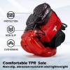 imageVITUOFLY Boys Sneakers Kids Running Shoes Girls Mesh Fitness Shoe Indoor Training Sneaker Lightweight Outdoor Sports Athletic Tennis Shoes for Little KidBig Kid8100black Red