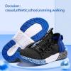 imageVITUOFLY Boys Sneakers Kids Running Shoes Girls Mesh Fitness Shoe Indoor Training Sneaker Lightweight Outdoor Sports Athletic Tennis Shoes for Little KidBig Kid821black Blue