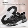 imageVITUOFLY Boys Sneakers Kids Running Shoes Girls Mesh Fitness Shoe Indoor Training Sneaker Lightweight Outdoor Sports Athletic Tennis Shoes for Little KidBig KidBlack White8139