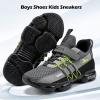 imageVITUOFLY Boys Sneakers Kids Running Shoes Girls Mesh Fitness Shoe Indoor Training Sneaker Lightweight Outdoor Sports Athletic Tennis Shoes for Little KidBig Kid8100grey