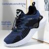 imageVITUOFLY Boys Sneakers Kids Running Shoes Girls Mesh Fitness Shoe Indoor Training Sneaker Lightweight Outdoor Sports Athletic Tennis Shoes for Little KidBig Kid8075blue
