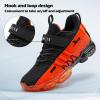 imageVITUOFLY Boys Sneakers Kids Running Shoes Girls Mesh Fitness Shoe Indoor Training Sneaker Lightweight Outdoor Sports Athletic Tennis Shoes for Little KidBig Kid8100black Orange