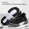 imageVITUOFLY Boys Sneakers Kids Running Shoes Girls Mesh Fitness Shoe Indoor Training Sneaker Lightweight Outdoor Sports Athletic Tennis Shoes for Little KidBig Kid821black