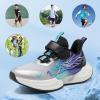 imageVITUOFLY Boys Sneakers Kids Running Shoes Girls Mesh Fitness Shoe Indoor Training Sneaker Lightweight Outdoor Sports Athletic Tennis Shoes for Little KidBig KidGreyBlackBlue8222