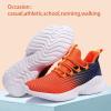 imageVITUOFLY Boys Sneakers Kids Running Shoes Girls Mesh Fitness Shoe Indoor Training Sneaker Lightweight Outdoor Sports Athletic Tennis Shoes for Little KidBig Kid8091orange