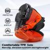 imageVITUOFLY Boys Sneakers Kids Running Shoes Girls Mesh Fitness Shoe Indoor Training Sneaker Lightweight Outdoor Sports Athletic Tennis Shoes for Little KidBig Kid8100black Orange