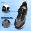 imageVITUOFLY Boys Sneakers Kids Running Shoes Girls Mesh Fitness Shoe Indoor Training Sneaker Lightweight Outdoor Sports Athletic Tennis Shoes for Little KidBig KidBlackOrangeBlue8222