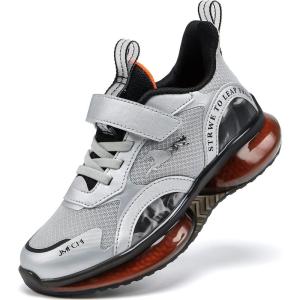 imageVITUOFLY Boys Sneakers Kids Running Shoes Girls Mesh Fitness Shoe Indoor Training Sneaker Lightweight Outdoor Sports Athletic Tennis Shoes for Little KidBig Kid8172kblack Silver