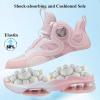 imageVITUOFLY Kids Basketball Shoes Boys Air Cushion Sneakers Girls Mid Top School Training Shoes NonSlip Outdoor Sports Shoes Comfortable Boys Running Shoes Durable Little KidBig KidPink8235
