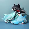 imageVITUOFLY Kids Basketball Shoes Boys Air Cushion Sneakers Girls Mid Top School Training Shoes NonSlip Outdoor Sports Shoes Comfortable Boys Running Shoes Durable Little KidBig KidGreen399