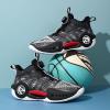 imageVITUOFLY Kids Basketball Shoes Boys Air Cushion Sneakers Girls Mid Top School Training Shoes NonSlip Outdoor Sports Shoes Comfortable Boys Running Shoes Durable Little KidBig KidBlack399