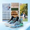 imageVITUOFLY Kids Basketball Shoes Boys Air Cushion Sneakers Girls Mid Top School Training Shoes NonSlip Outdoor Sports Shoes Comfortable Boys Running Shoes Durable Little KidBig KidBlueGreen8235