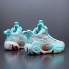 imageVITUOFLY Kids Basketball Shoes Boys Air Cushion Sneakers Girls Mid Top School Training Shoes NonSlip Outdoor Sports Shoes Comfortable Boys Running Shoes Durable Little KidBig KidGreen806