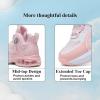 imageVITUOFLY Kids Basketball Shoes Boys Air Cushion Sneakers Girls Mid Top School Training Shoes NonSlip Outdoor Sports Shoes Comfortable Boys Running Shoes Durable Little KidBig KidPink8235