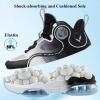 imageVITUOFLY Kids Basketball Shoes Boys Air Cushion Sneakers Girls Mid Top School Training Shoes NonSlip Outdoor Sports Shoes Comfortable Boys Running Shoes Durable Little KidBig KidWhiteBlack8235