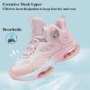 imageVITUOFLY Kids Basketball Shoes Boys Air Cushion Sneakers Girls Mid Top School Training Shoes NonSlip Outdoor Sports Shoes Comfortable Boys Running Shoes Durable Little KidBig KidPink8235