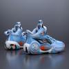 imageVITUOFLY Kids Basketball Shoes Boys Air Cushion Sneakers Girls Mid Top School Training Shoes NonSlip Outdoor Sports Shoes Comfortable Boys Running Shoes Durable Little KidBig KidBlue806