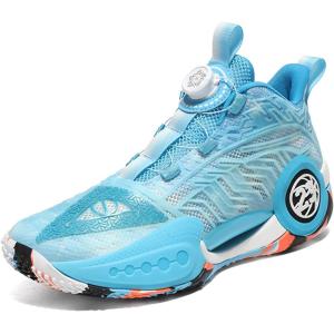 imageVITUOFLY Kids Basketball Shoes Boys Air Cushion Sneakers Girls Mid Top School Training Shoes NonSlip Outdoor Sports Shoes Comfortable Boys Running Shoes Durable Little KidBig KidBlue399
