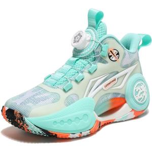 imageVITUOFLY Kids Basketball Shoes Boys Air Cushion Sneakers Girls Mid Top School Training Shoes NonSlip Outdoor Sports Shoes Comfortable Boys Running Shoes Durable Little KidBig KidGreen806